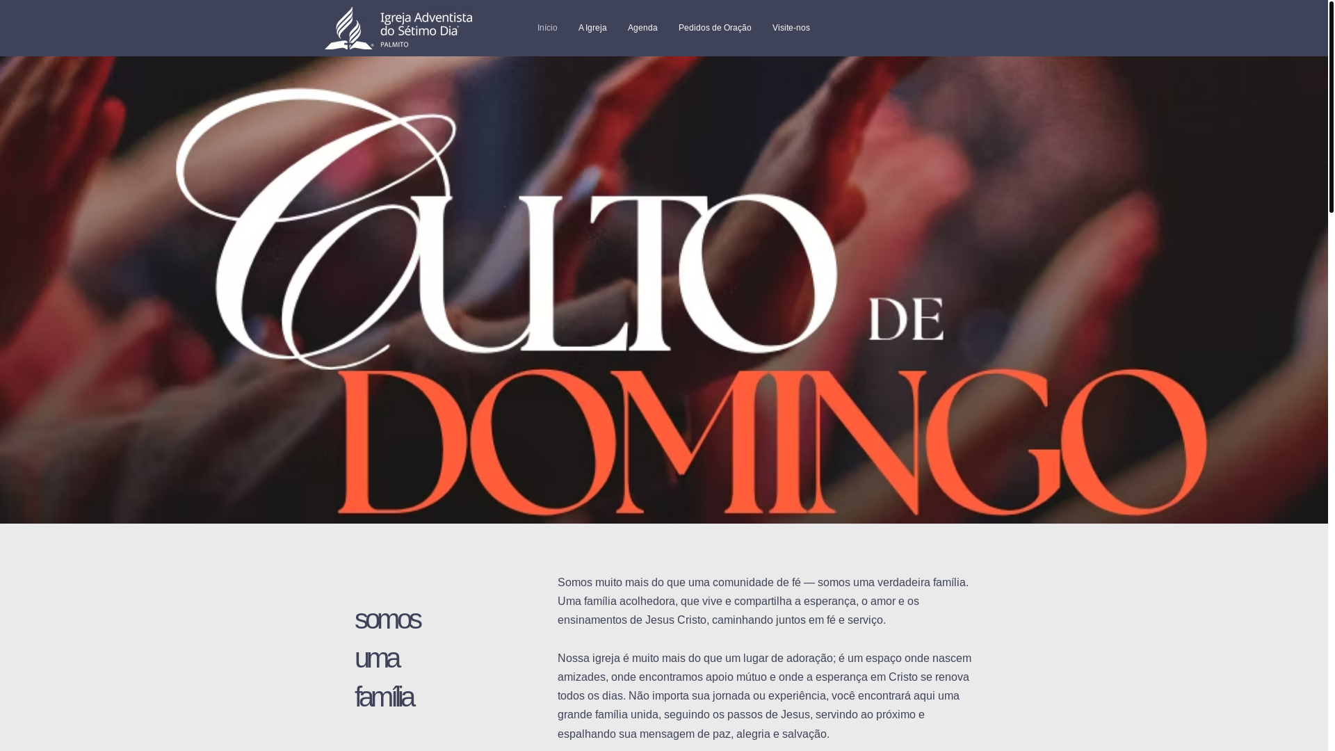 website screenshot of https://adventistaspalmito.org/