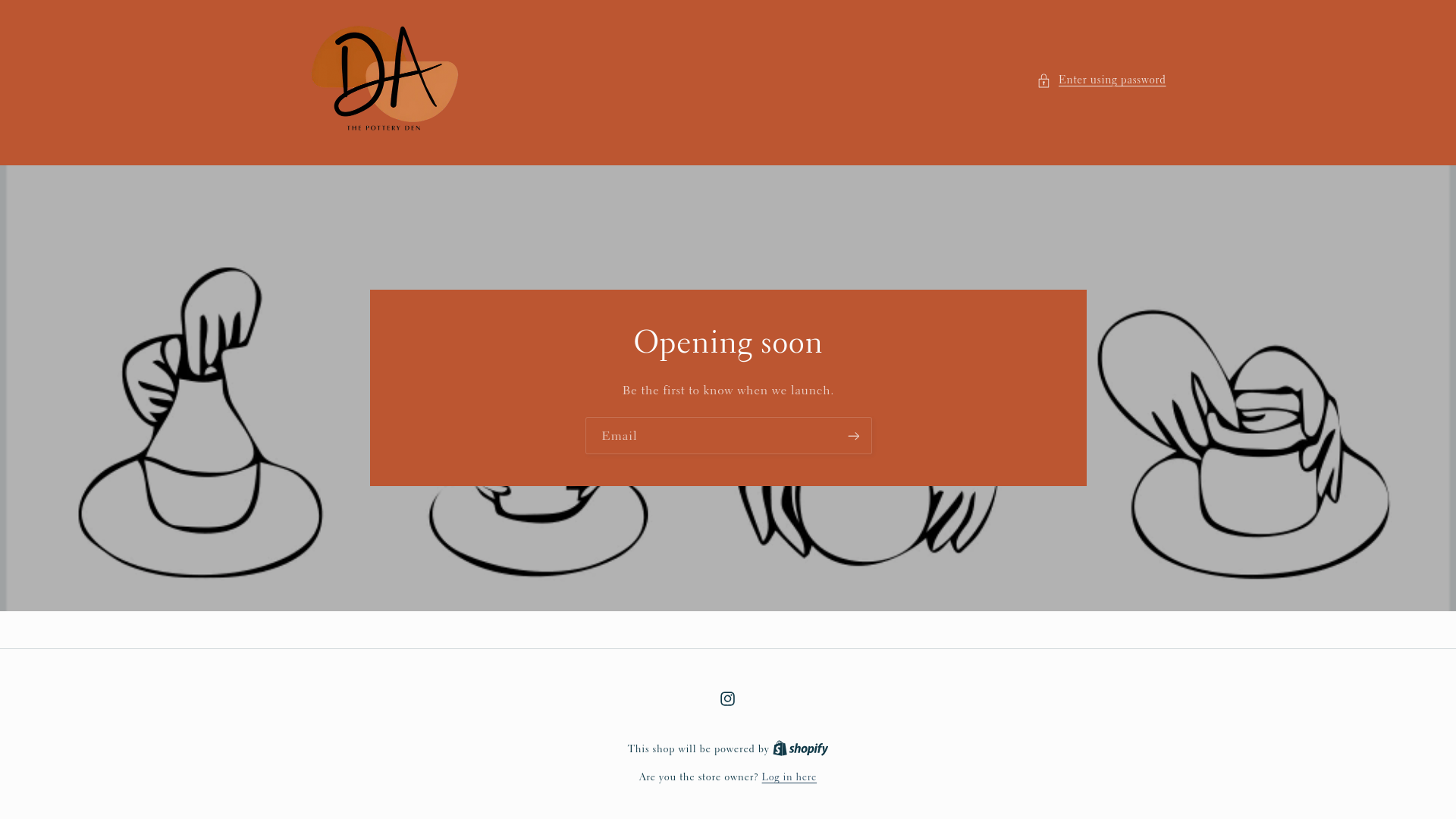 website screenshot of https://thepotteryden.net/