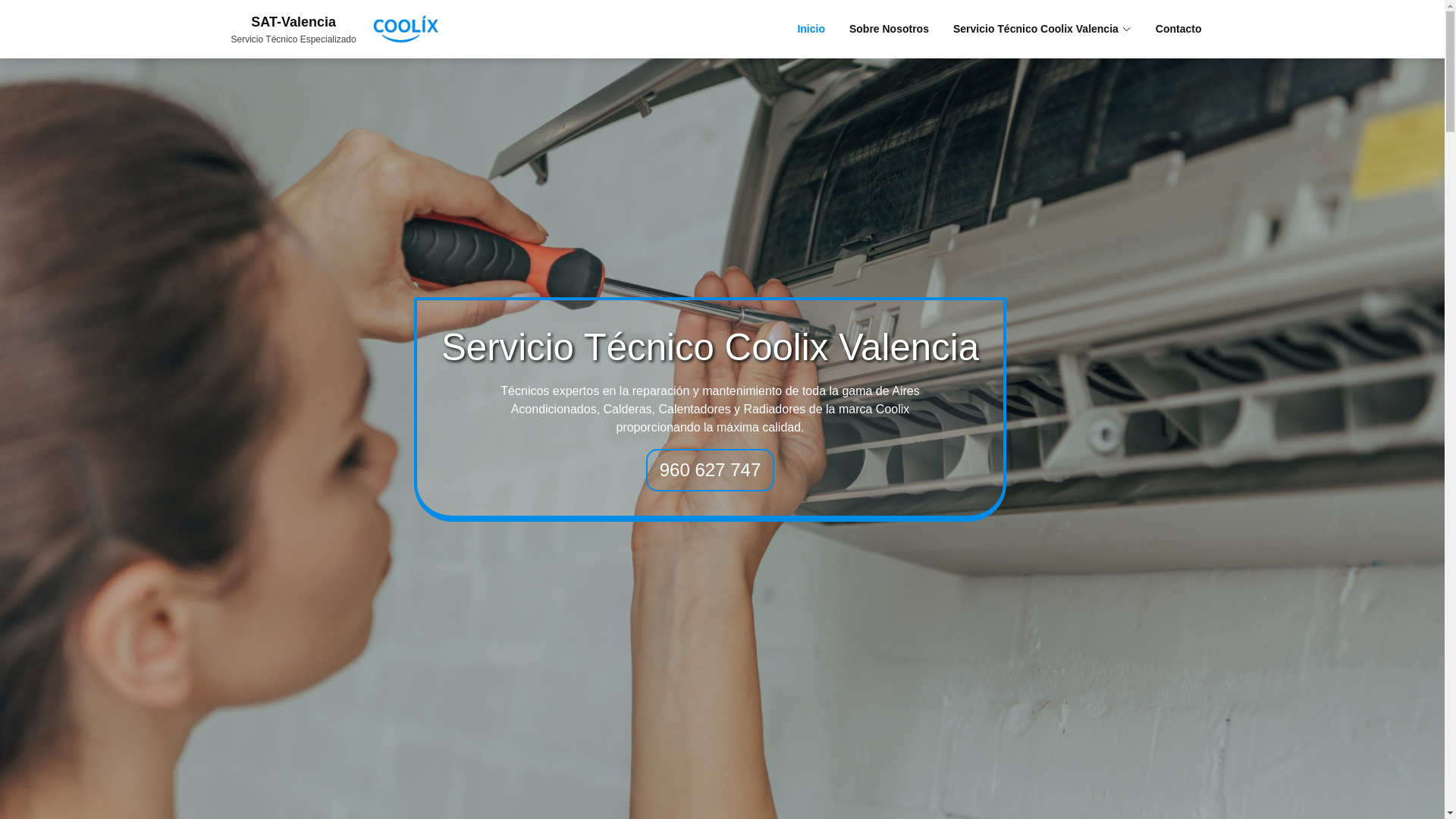 website screenshot of https://serviciotecnicovalencia-coosat.com.es/
