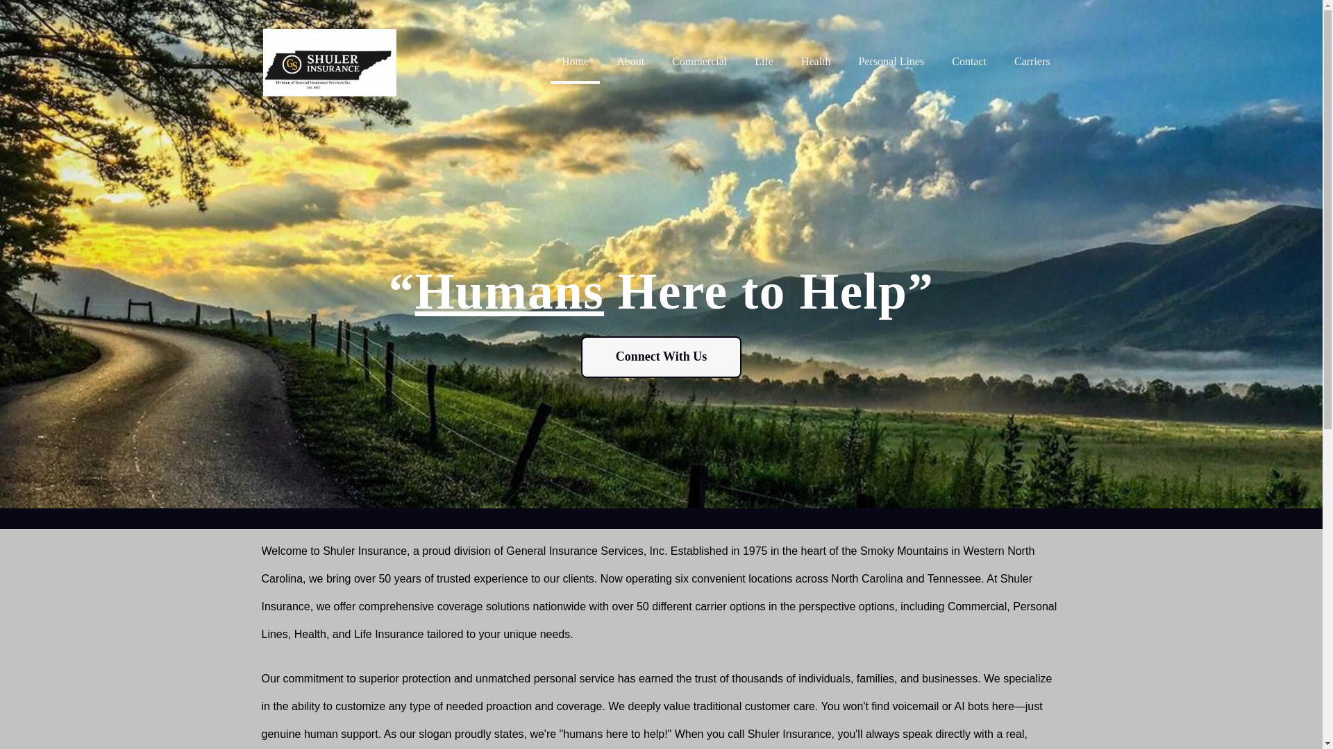 website screenshot of https://shulerinsurance.org/