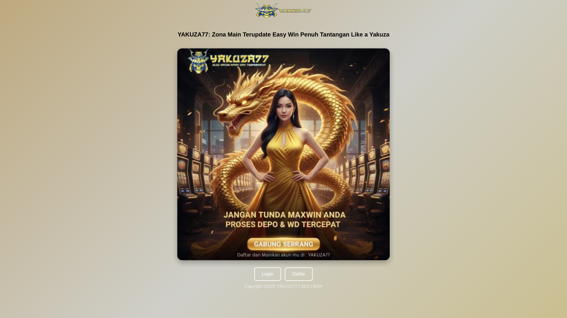 website screenshot of https://yakuza77masuk.pages.dev/