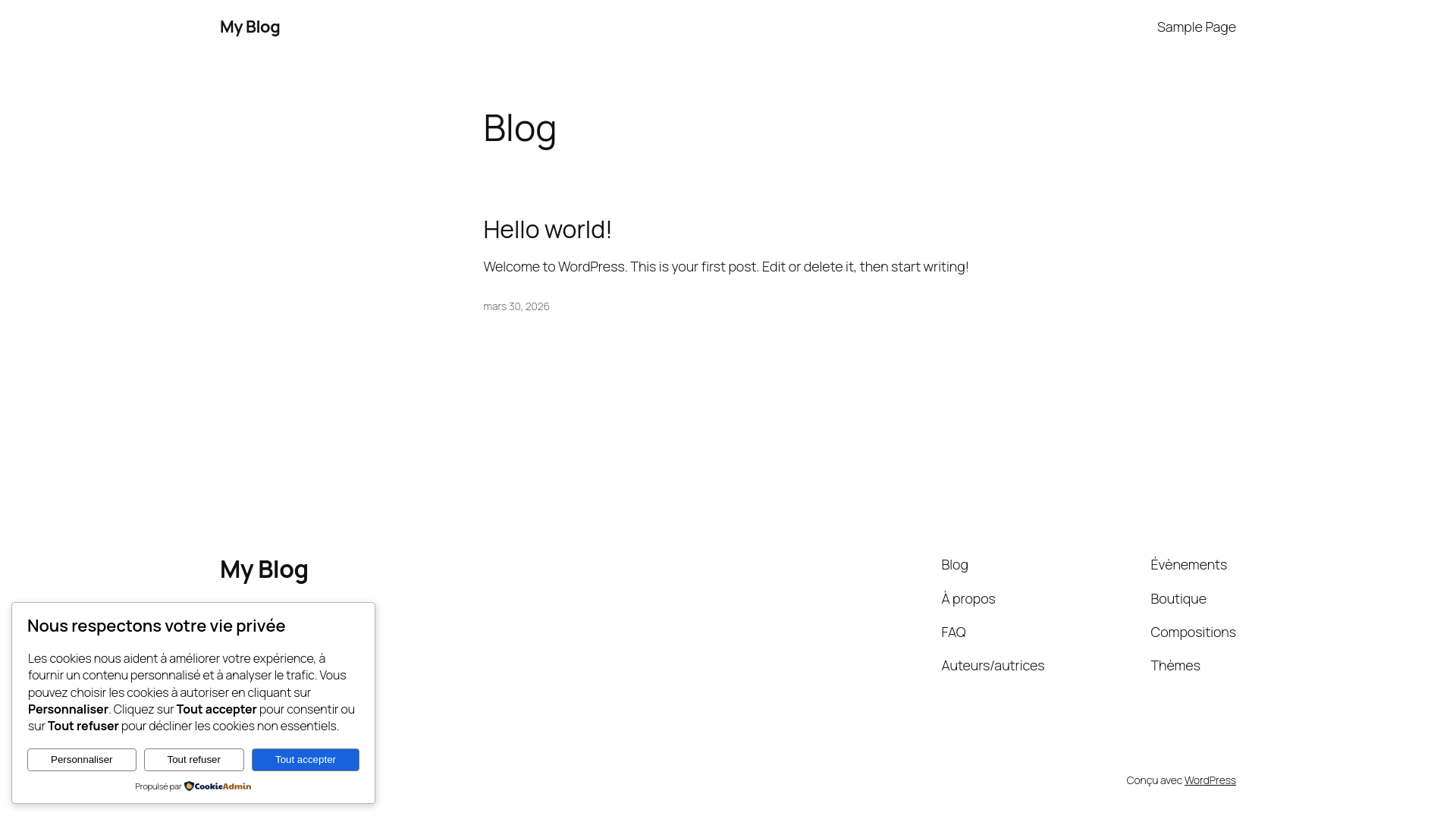website screenshot of https://lucielescure.com