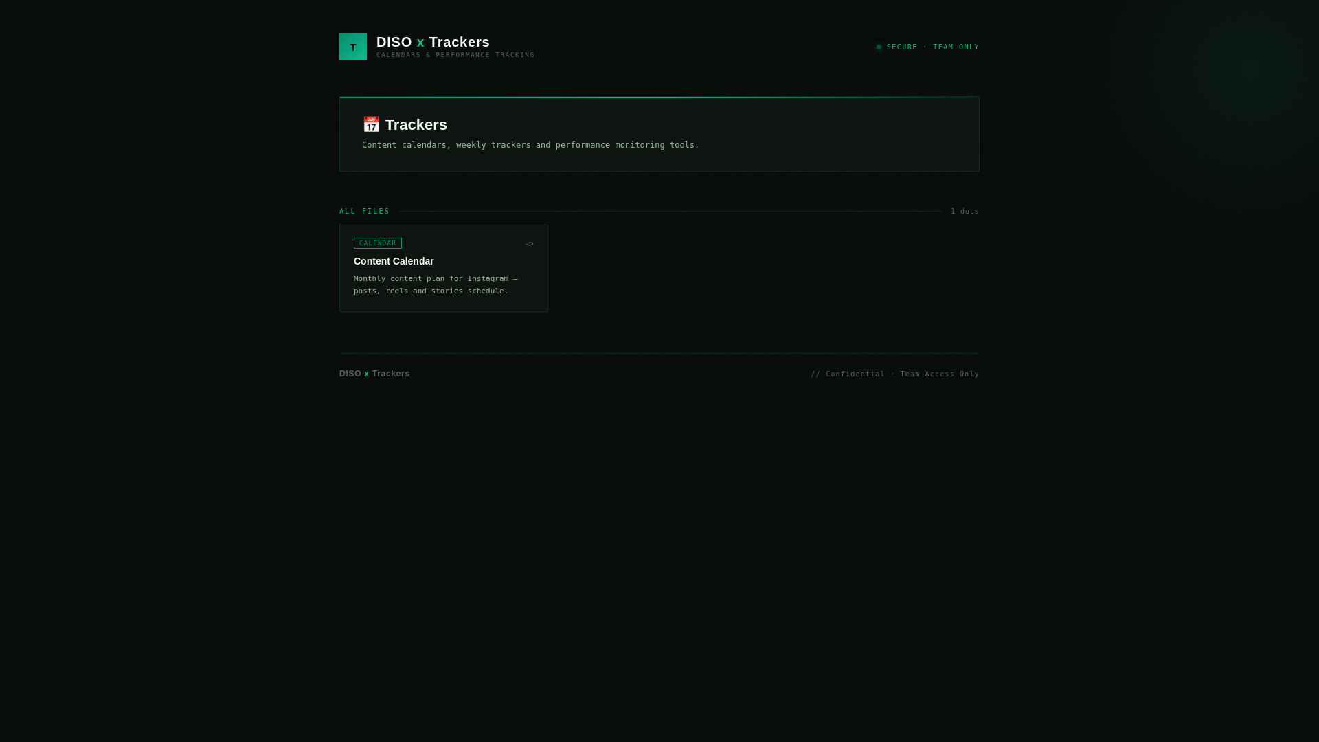 website screenshot of https://diso-trackers.pages.dev/