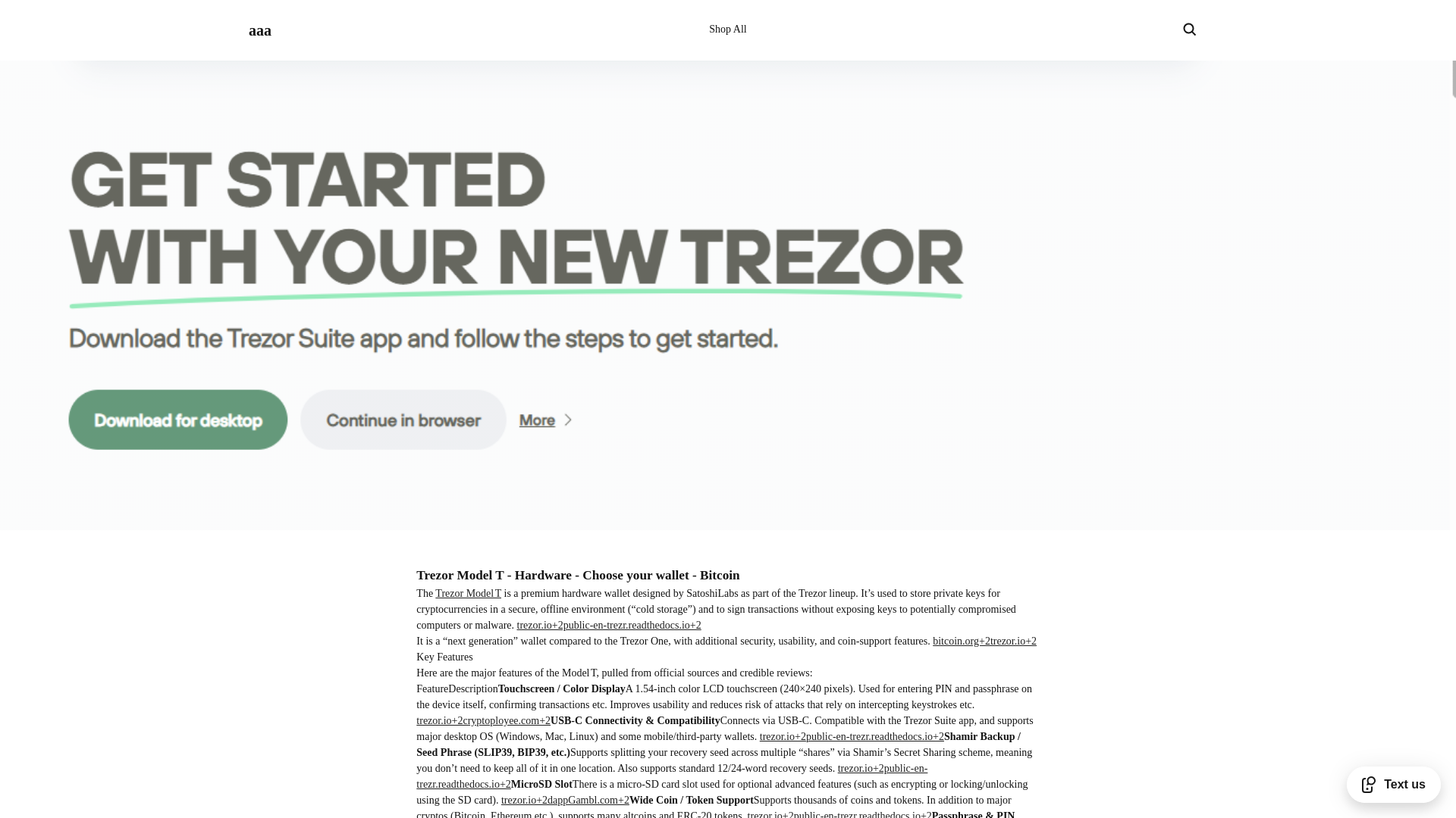 website screenshot of https://trezoewallethardware-easd.square.site