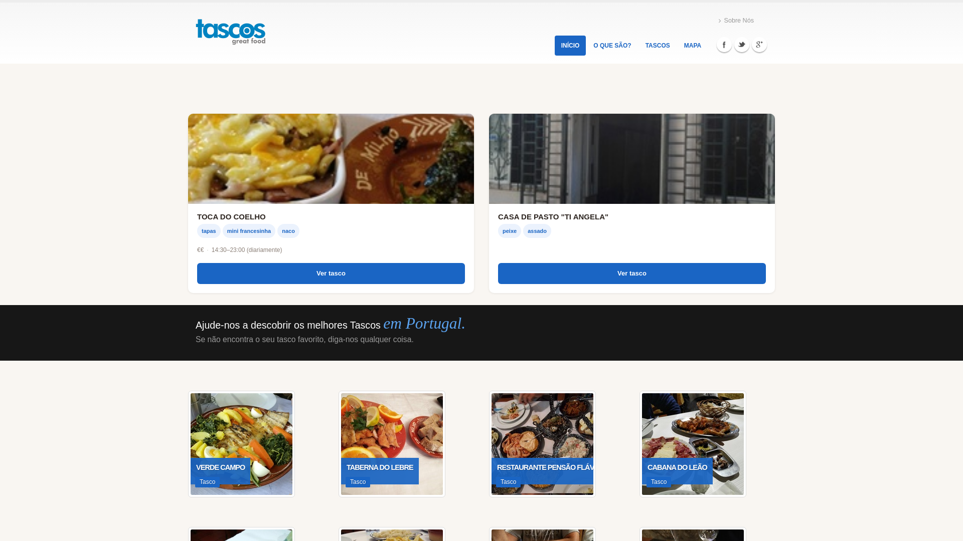 website screenshot of https://tascos-pt.pages.dev/