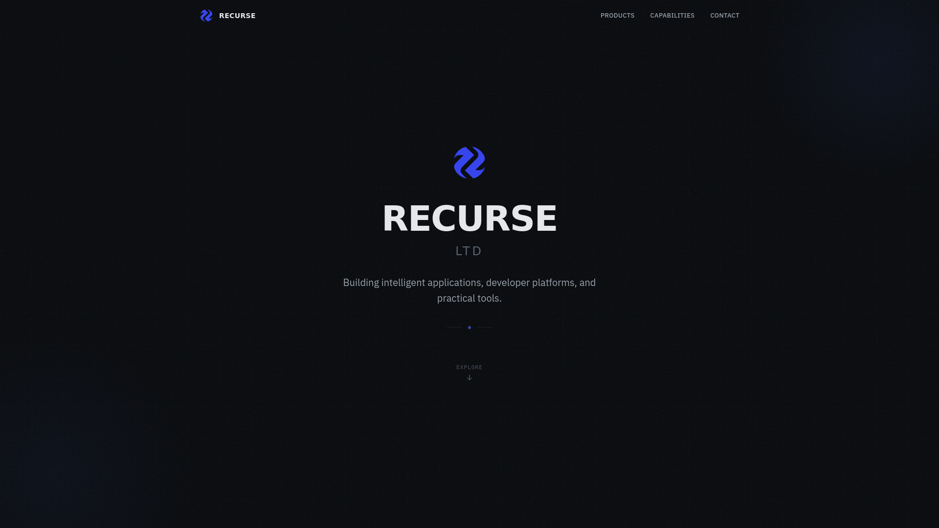 website screenshot of https://recurse-site.pages.dev/