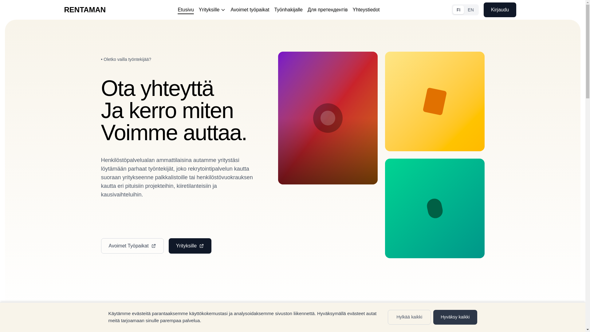 website screenshot of https://cloudflare-rentaman.pages.dev/