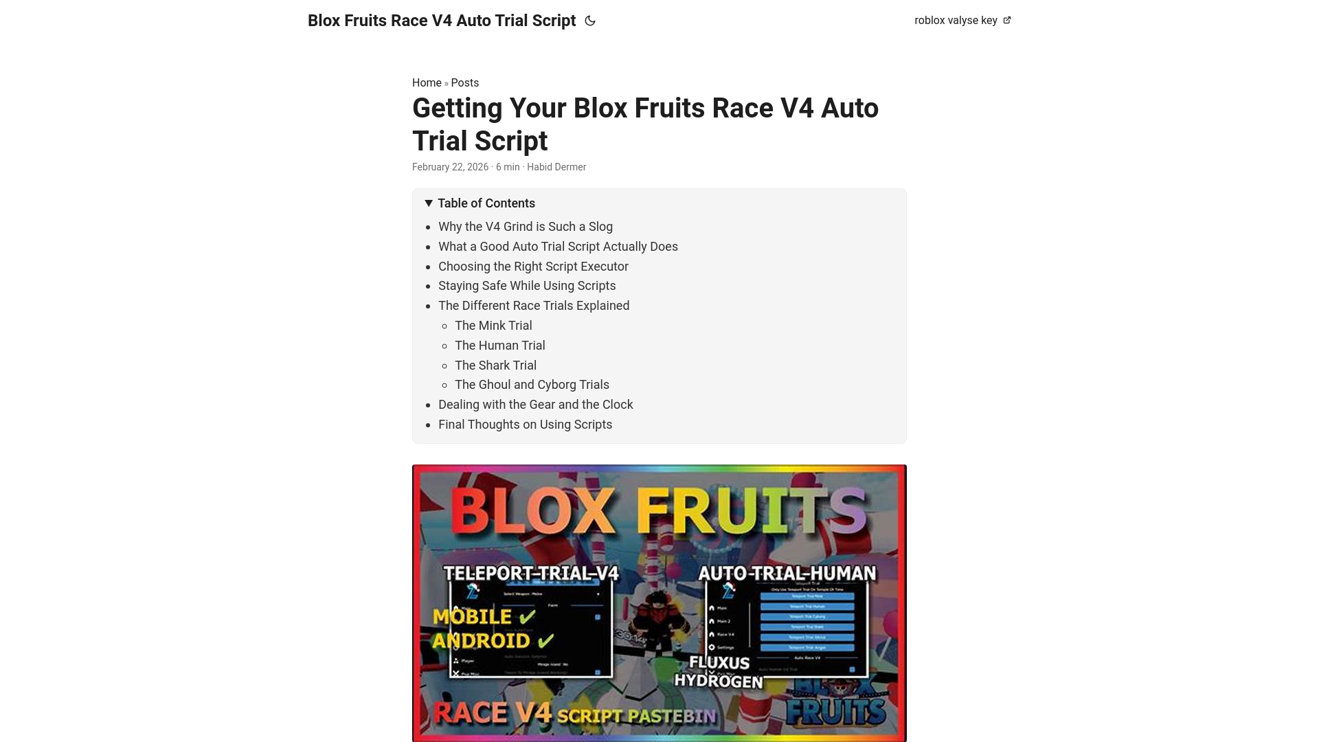 website screenshot of https://blox-fruits-race-v4-auto-trial-script.pages.dev/