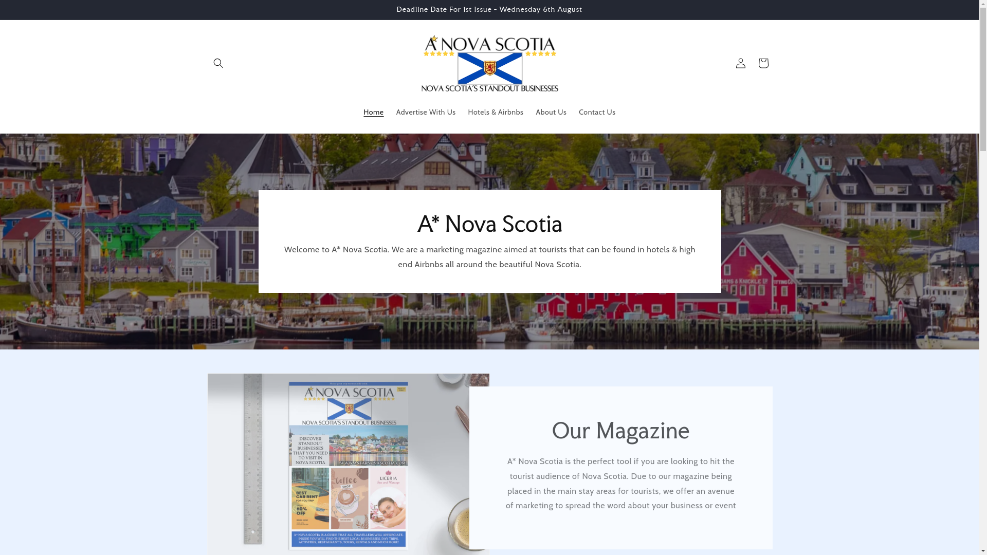 website screenshot of https://astarnovascotia.com/