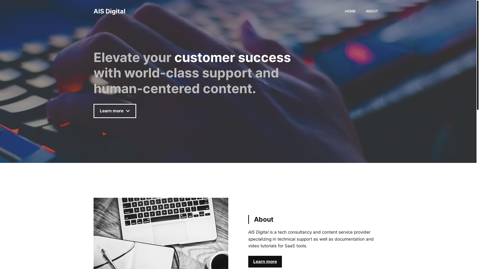 website screenshot of https://aisdigitalae.pages.dev/