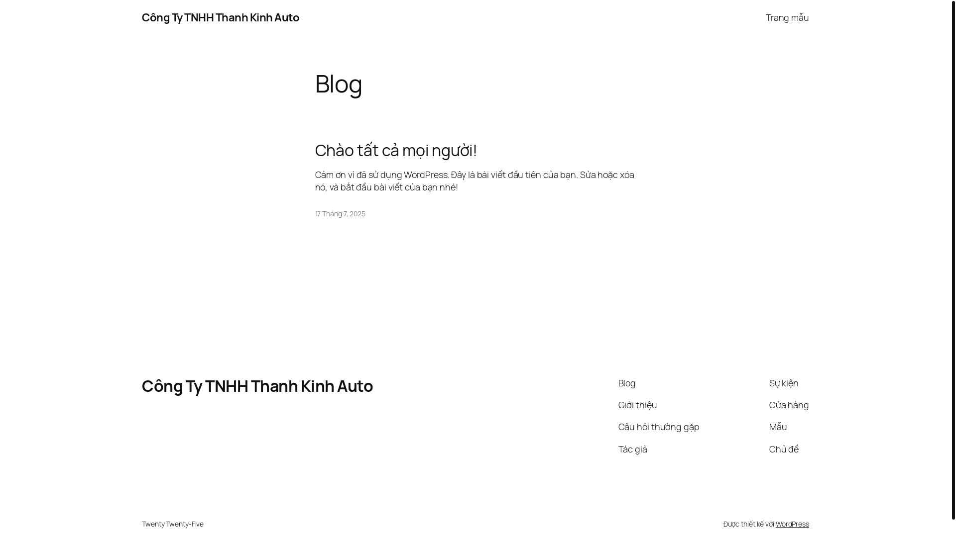 website screenshot of https://thanhkinhauto.vn/