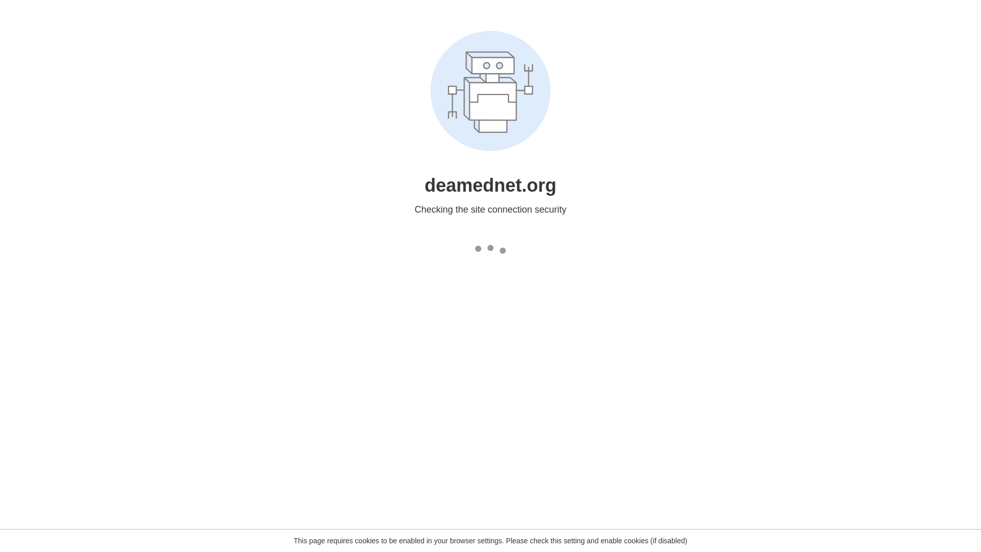 website screenshot of https://deamednet.org/