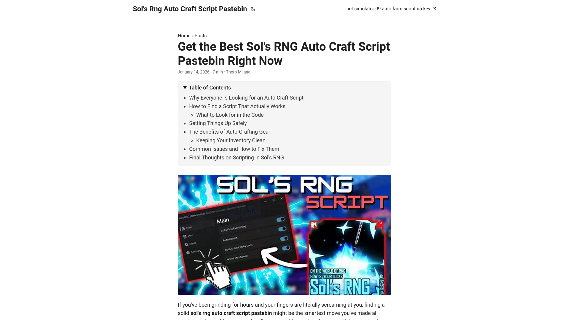website screenshot of https://solsrngautocraftscriptpastebin.pages.dev/