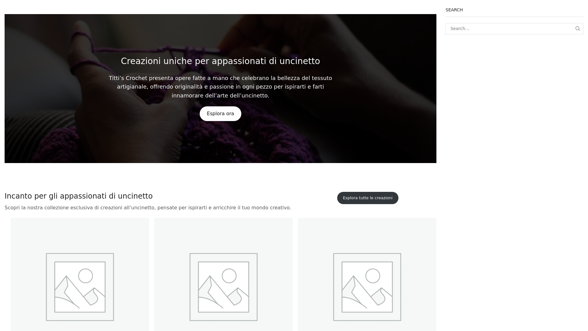 website screenshot of https://tittiscrochet.it/