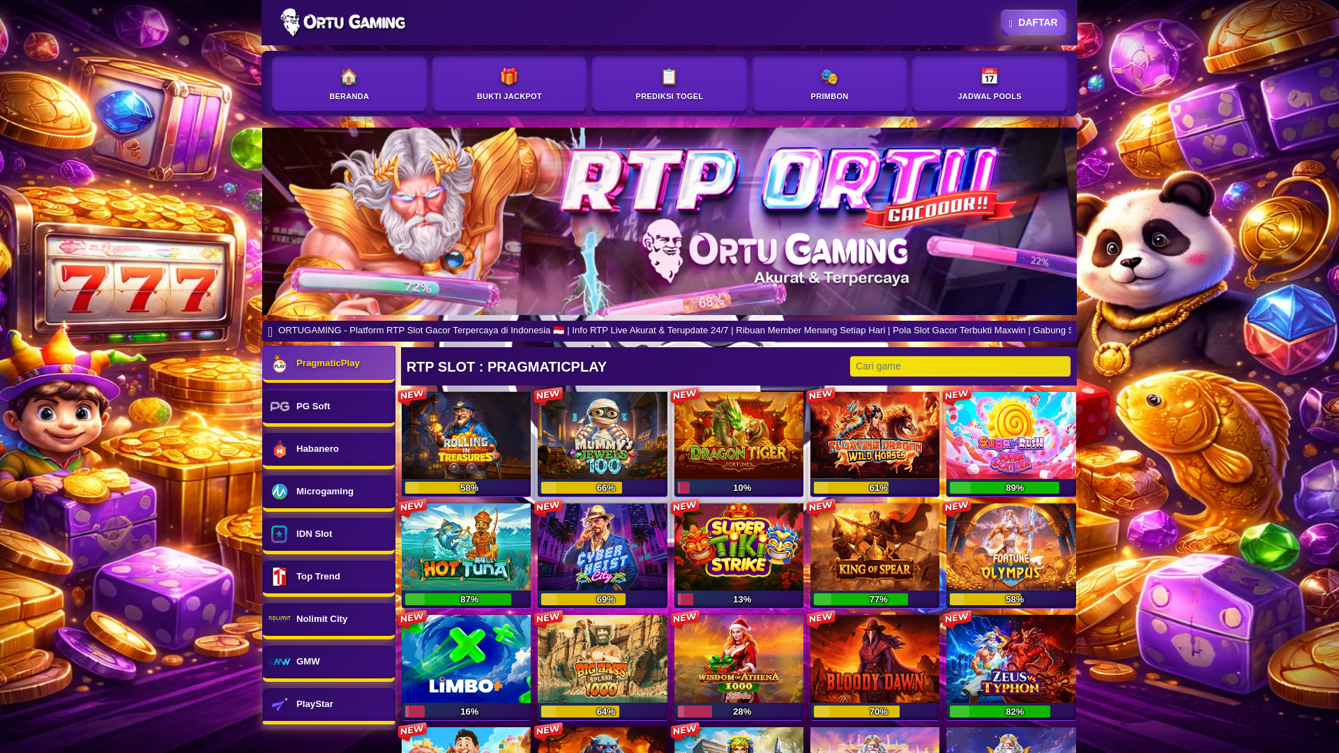 website screenshot of https://polaortugaming.pages.dev/