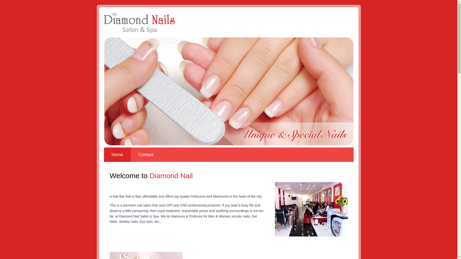 website screenshot of https://diamondnail.pages.dev/