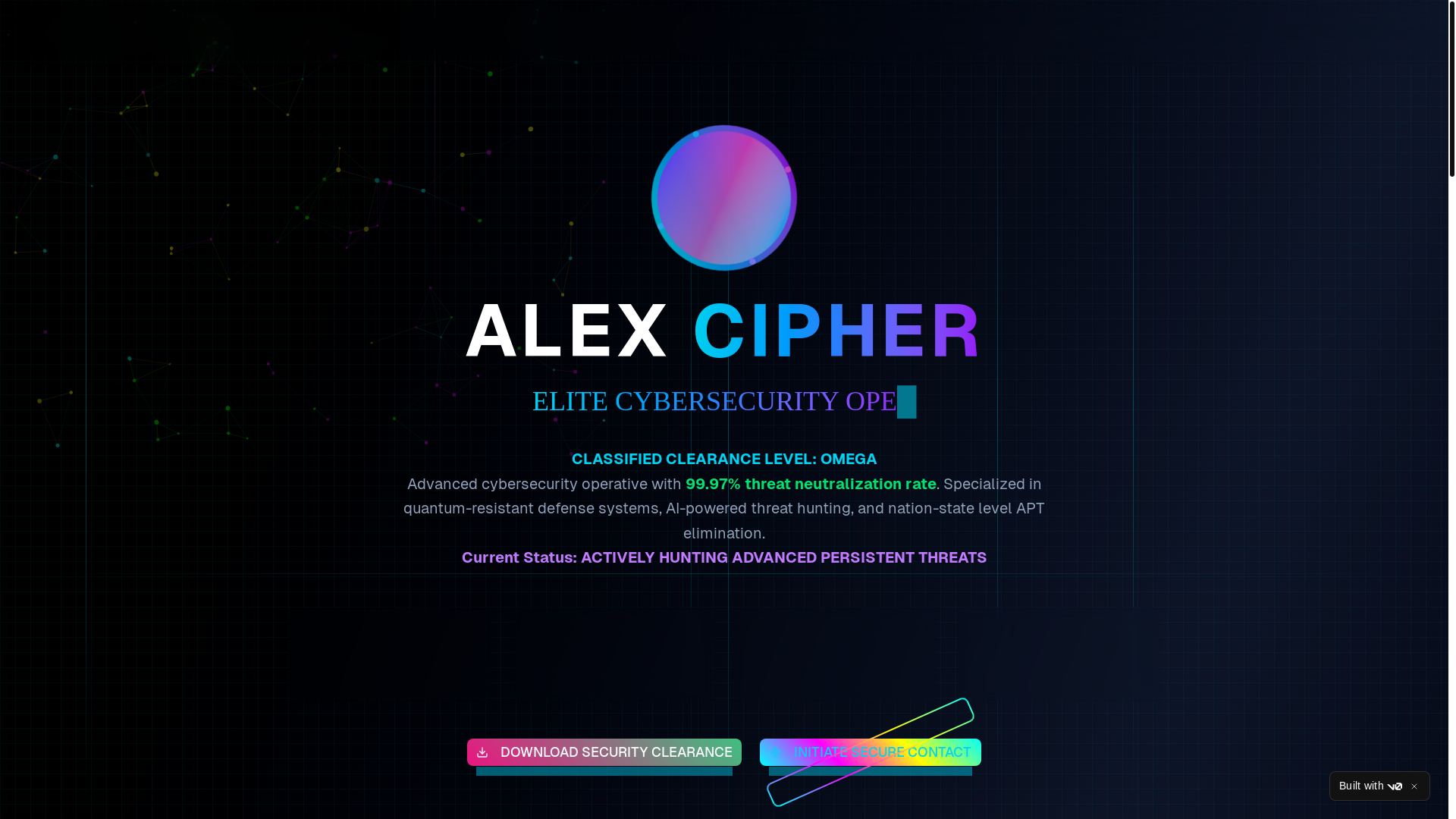 website screenshot of https://mrciano.com/