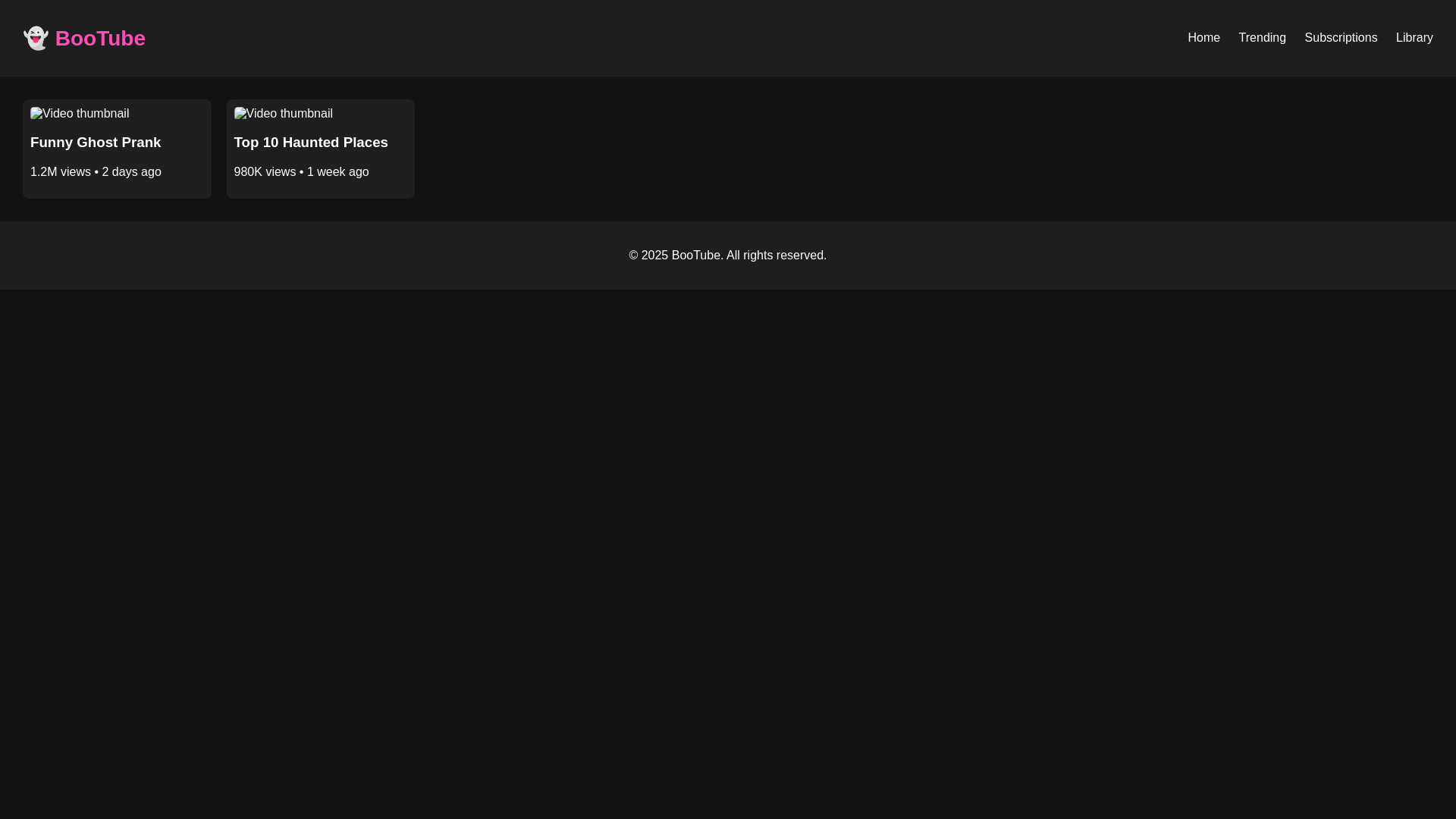 website screenshot of https://bootube.pages.dev/