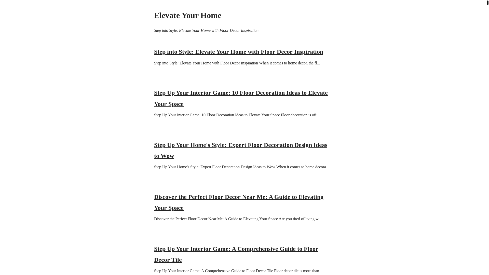website screenshot of https://elevatehome.pages.dev/