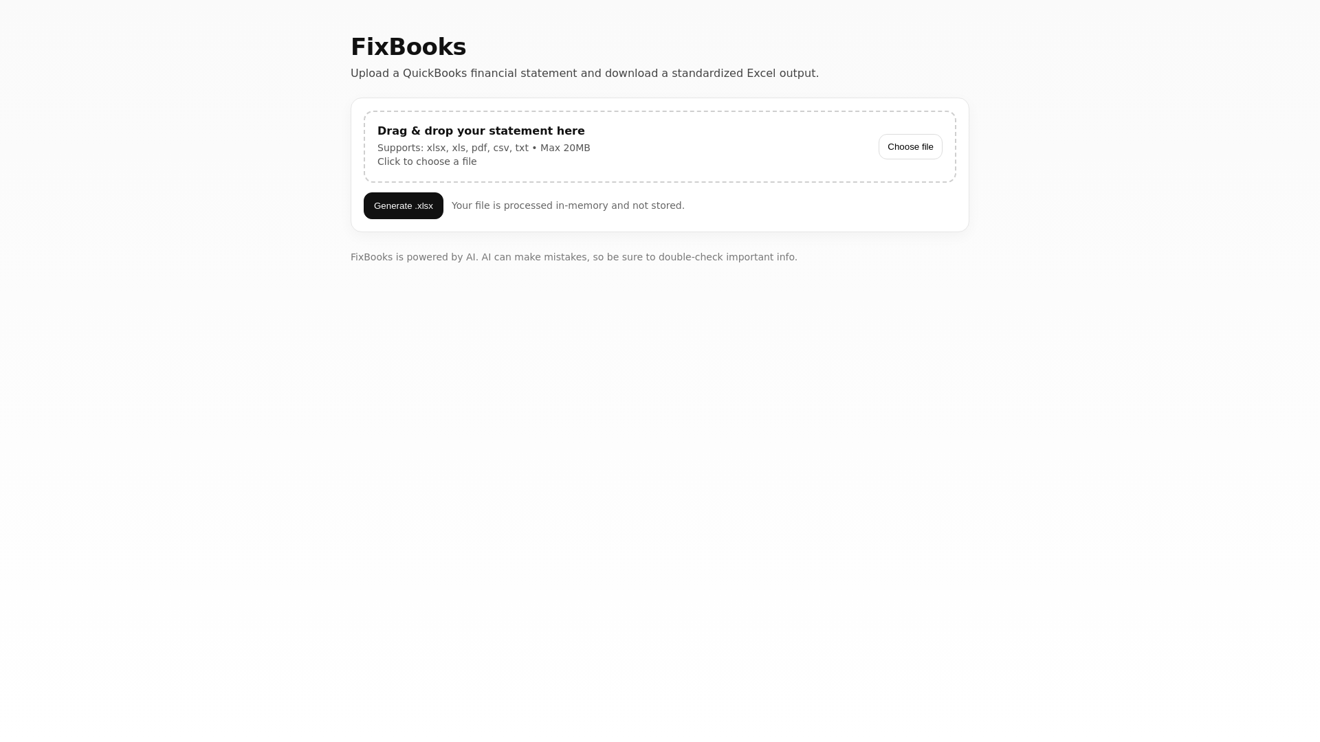 website screenshot of https://fixbooks.app/