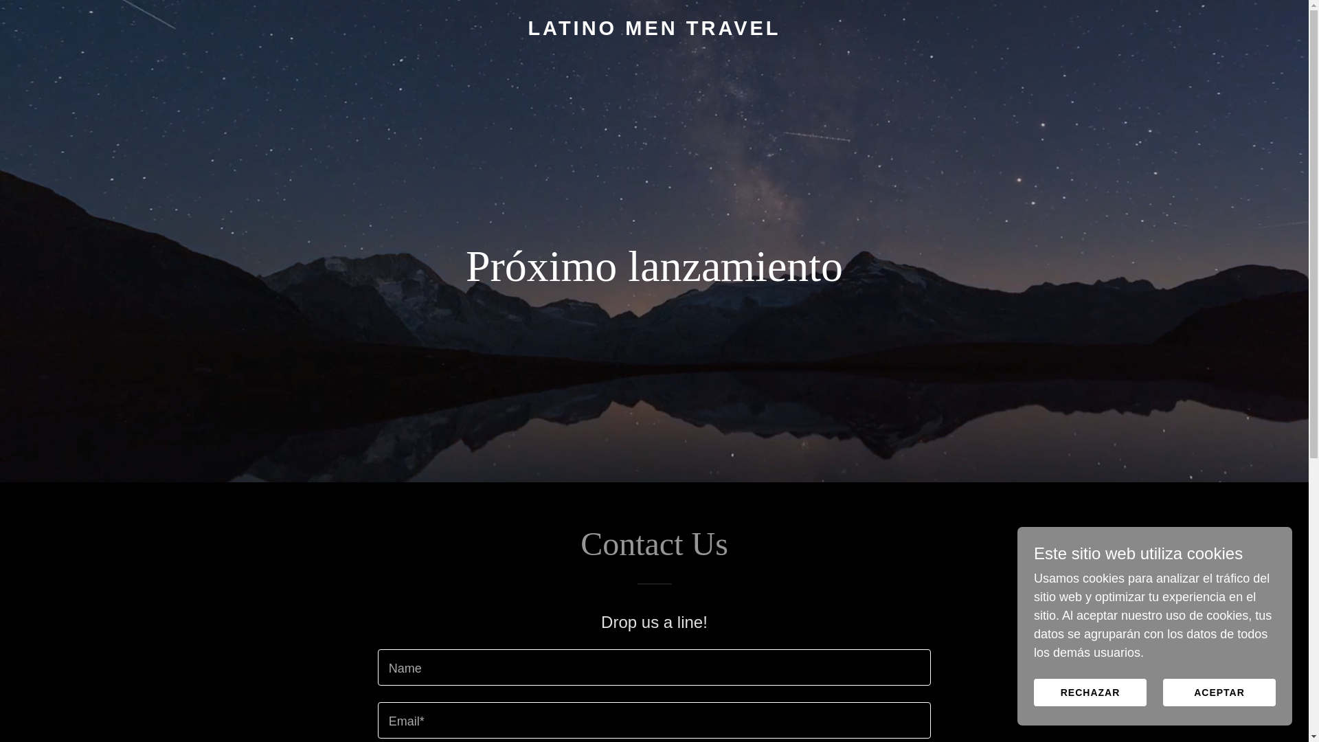 website screenshot of https://latinomentravel.com/