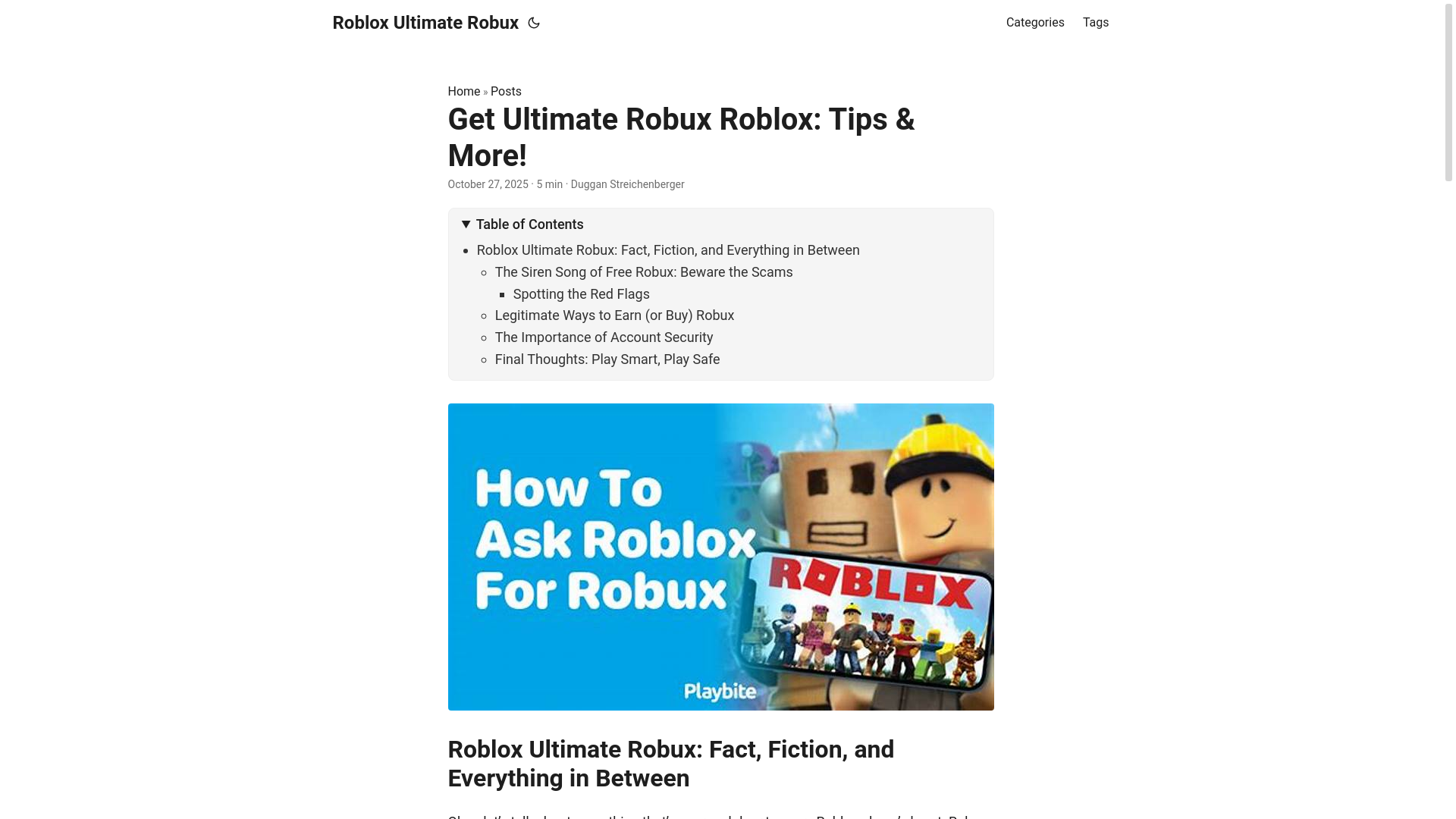 website screenshot of https://roblox-ultimate-robux.pages.dev/