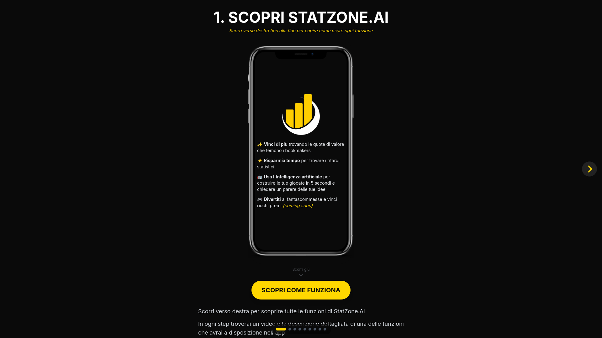 website screenshot of https://scopristatzone.com/