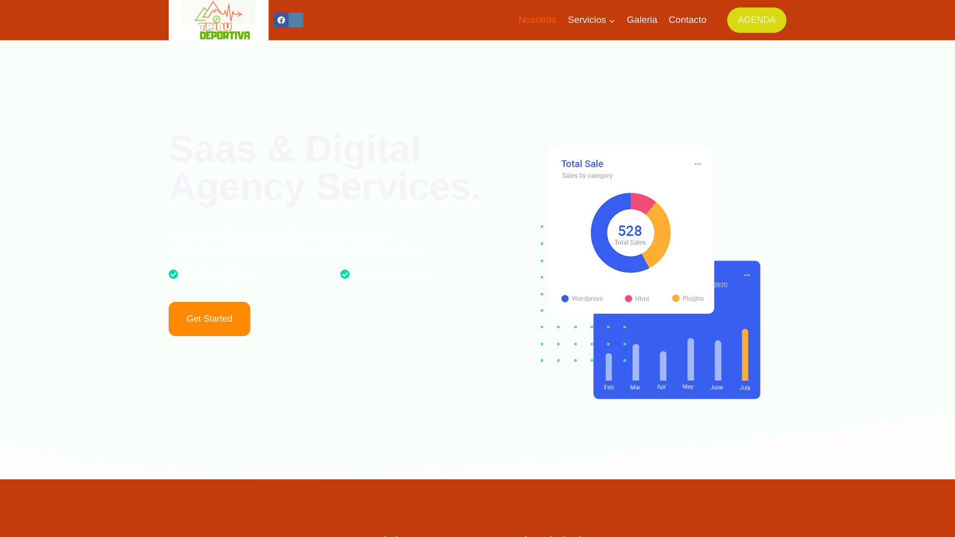 website screenshot of https://tribudeportiva.cl/
