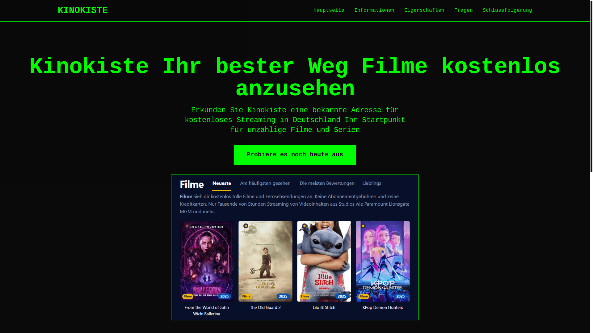 website screenshot of https://kinokiste-y7kx.pages.dev/