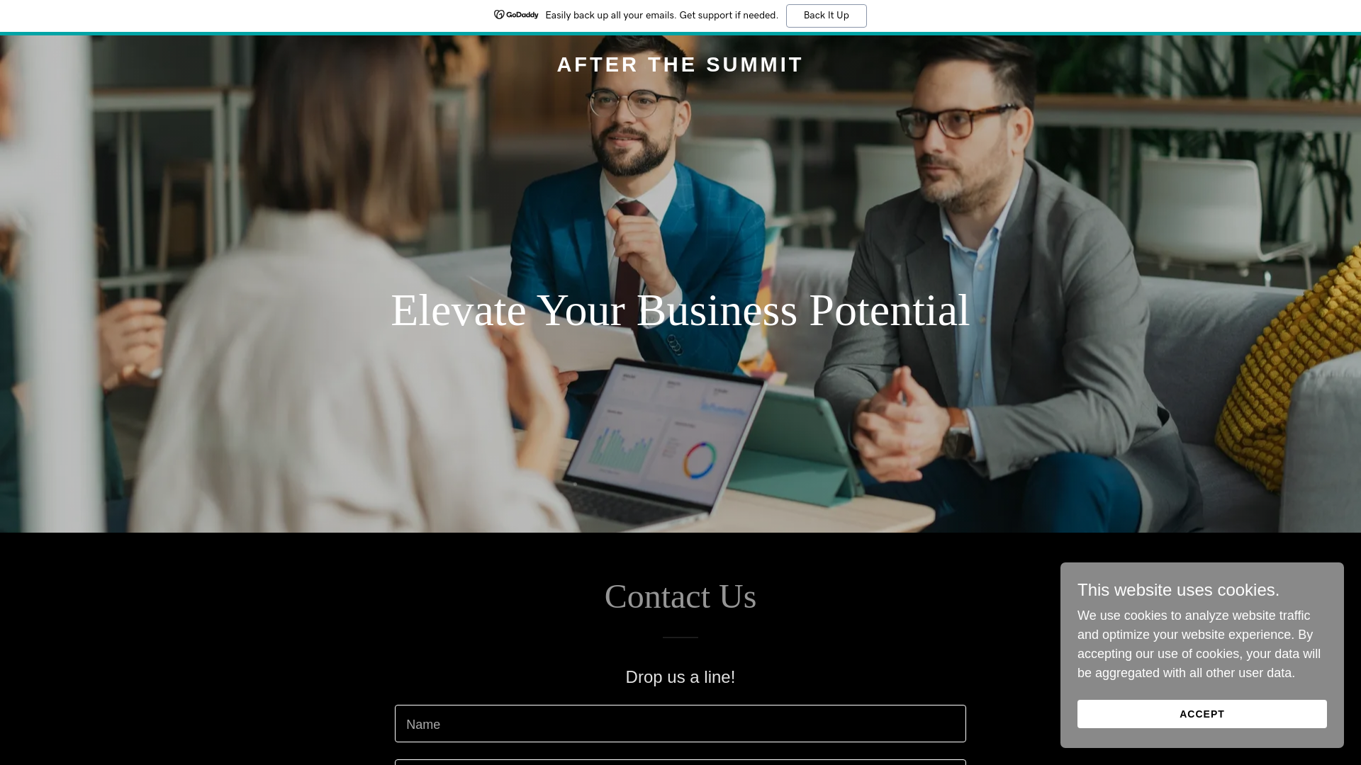 website screenshot of https://after-the-summit.com/