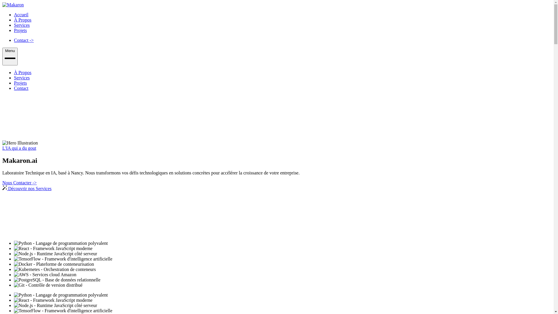 website screenshot of https://makaron.pages.dev/