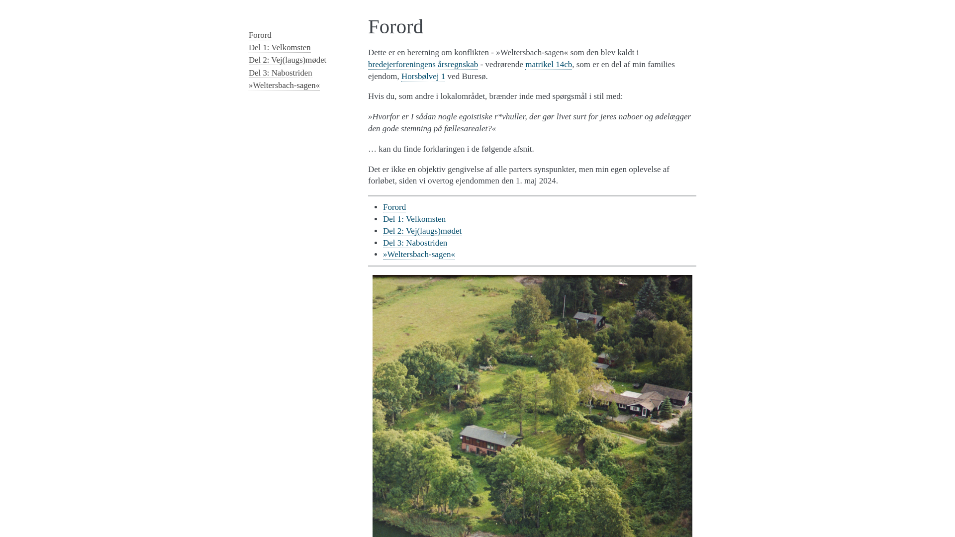 website screenshot of https://weltersbach-sagen.dk