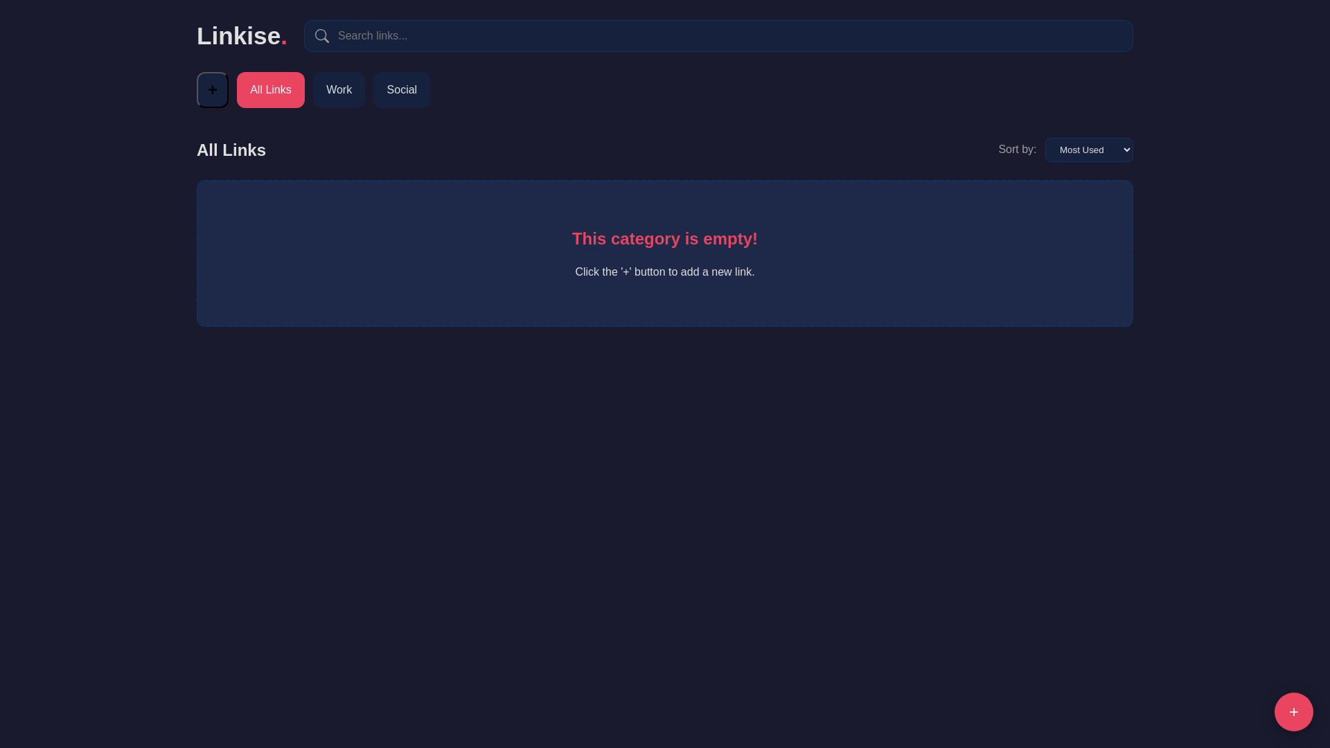 website screenshot of https://linkise.pages.dev/