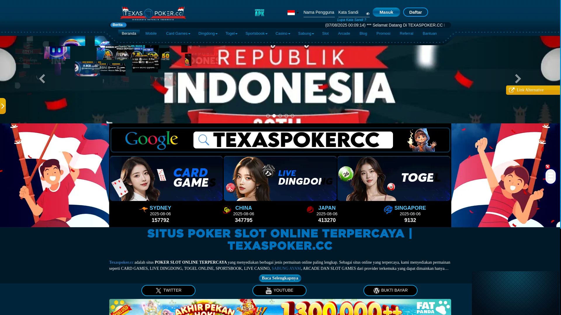 website screenshot of https://texasjawara23.com/