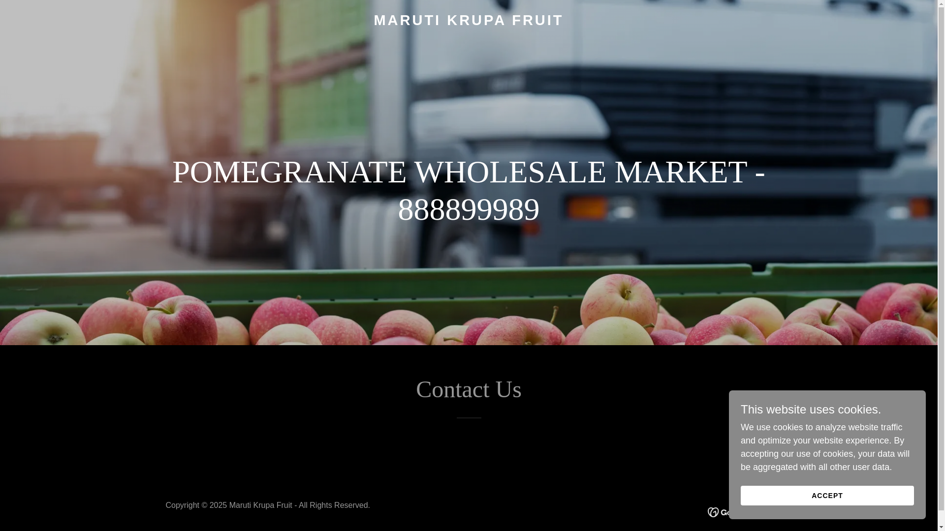 website screenshot of https://marutikrupafruit.in/