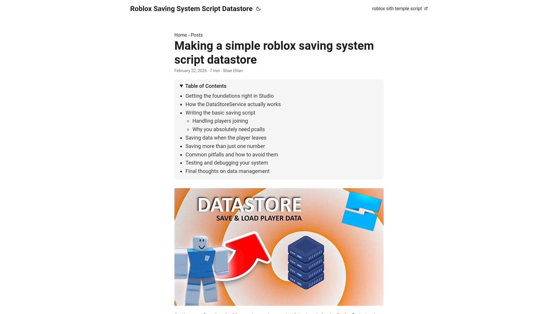 website screenshot of https://roblox-saving-system-script-datastore.pages.dev/