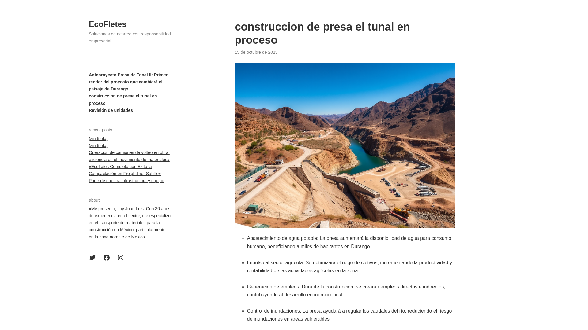 website screenshot of https://fletesyacarreosmexico.com.mx