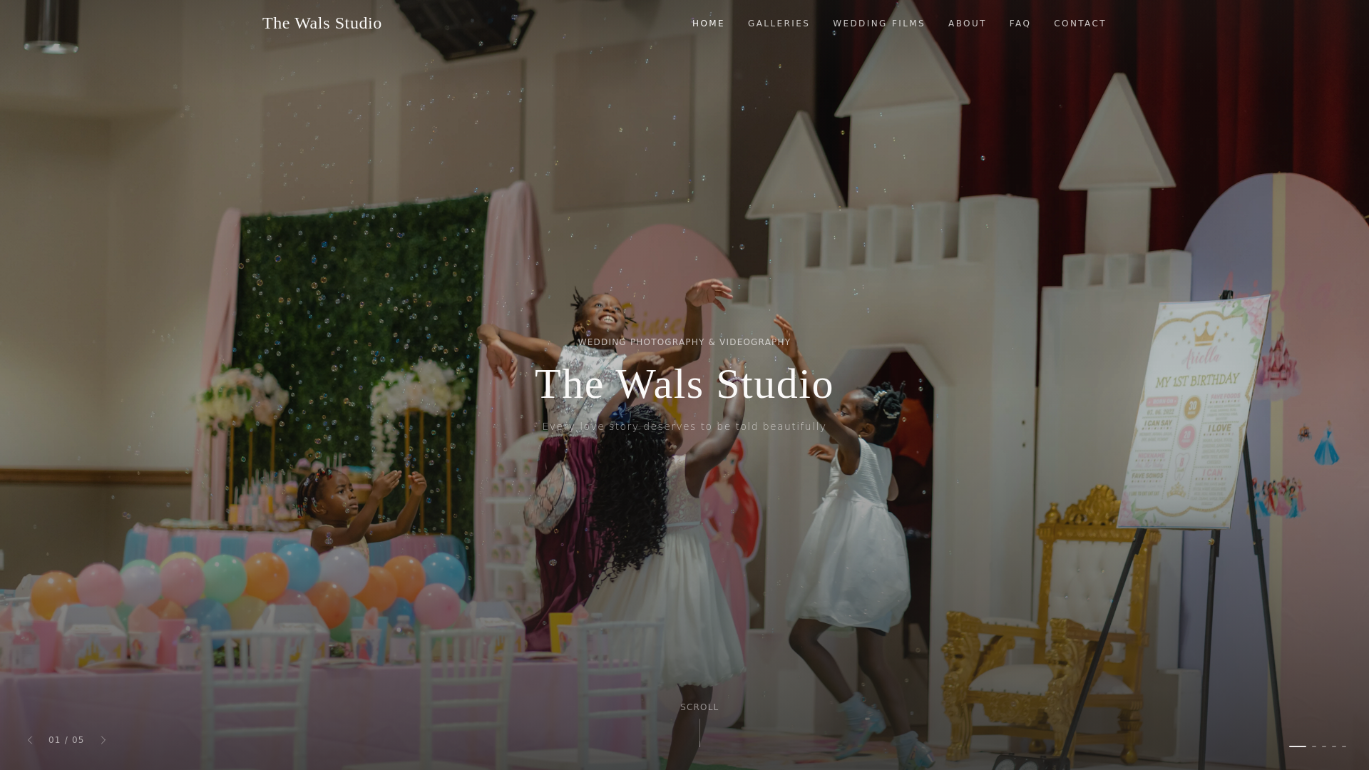 website screenshot of https://thewals.studio/
