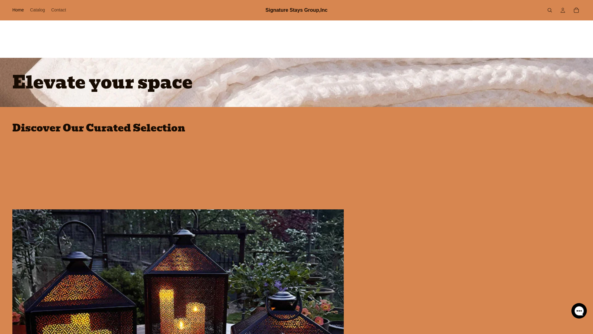 website screenshot of https://signaturestaysgroup.com/