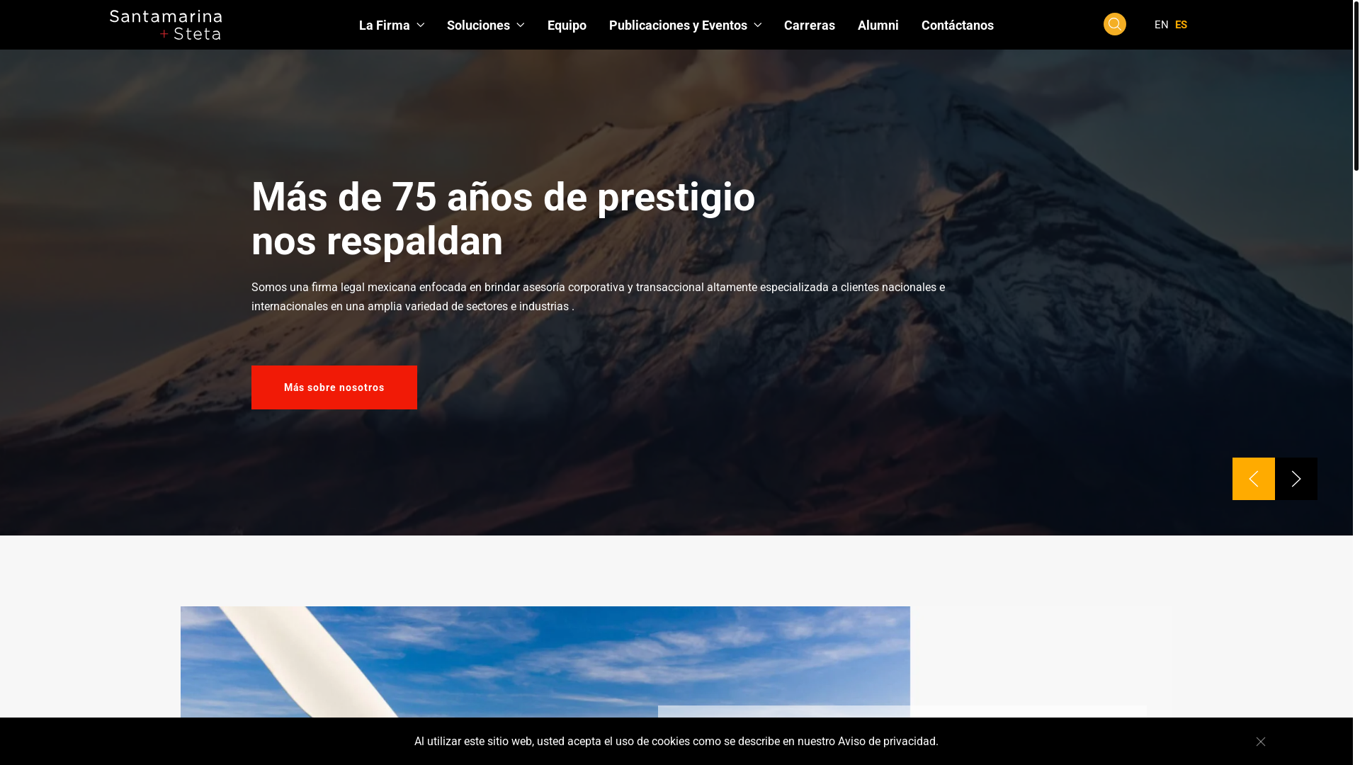 website screenshot of https://santamarinasteta.mx/