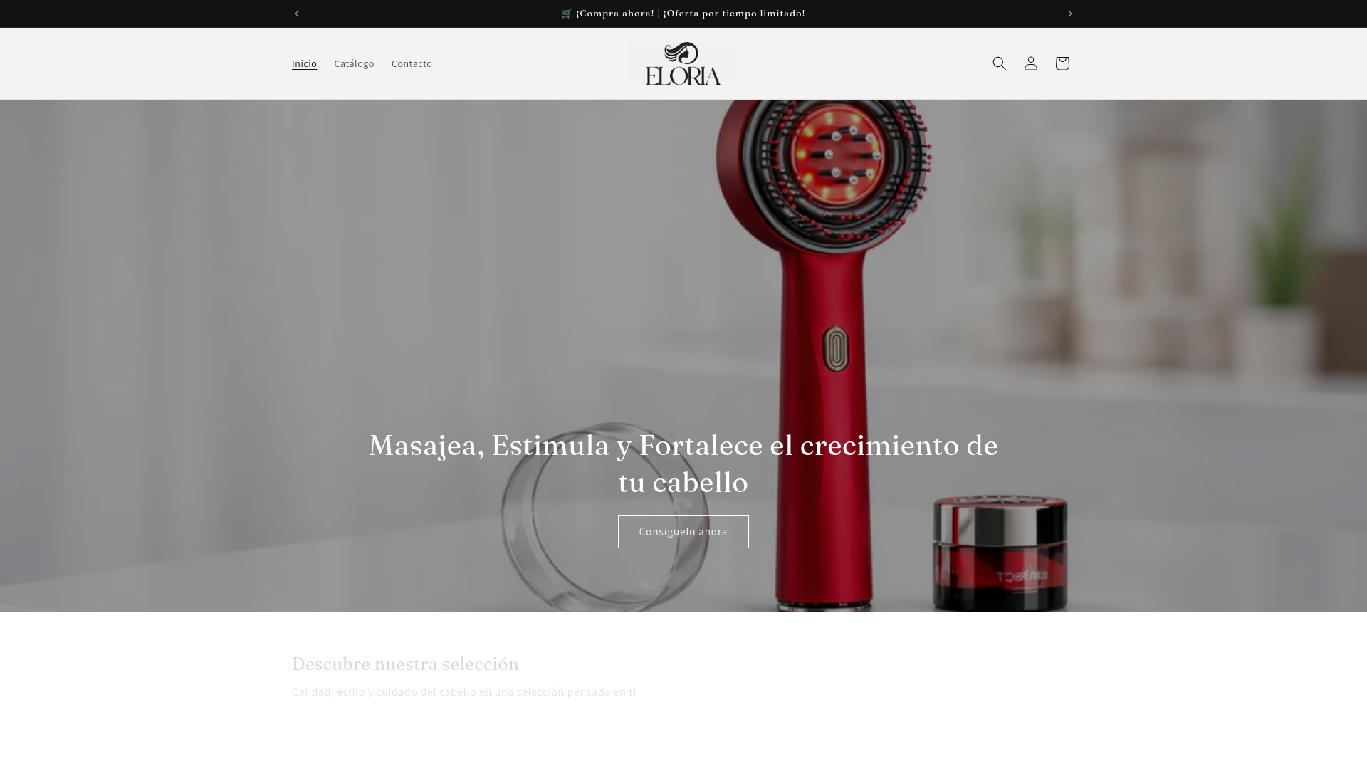 website screenshot of https://eloriabrilla.com/