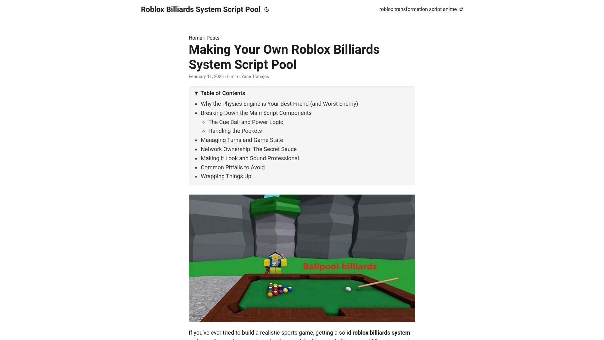 website screenshot of https://roblox-billiards-system-script-pool.pages.dev/