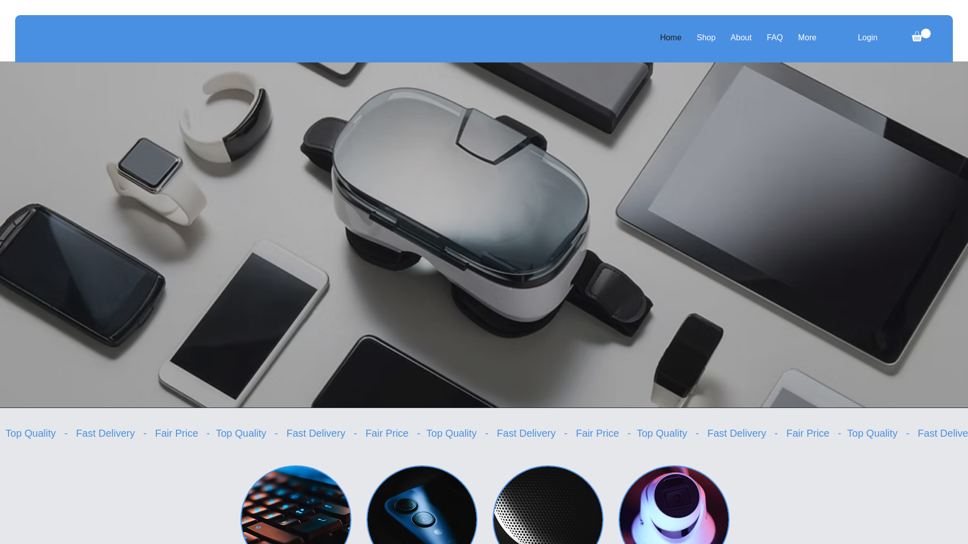 website screenshot of https://guarushopee.com.br/