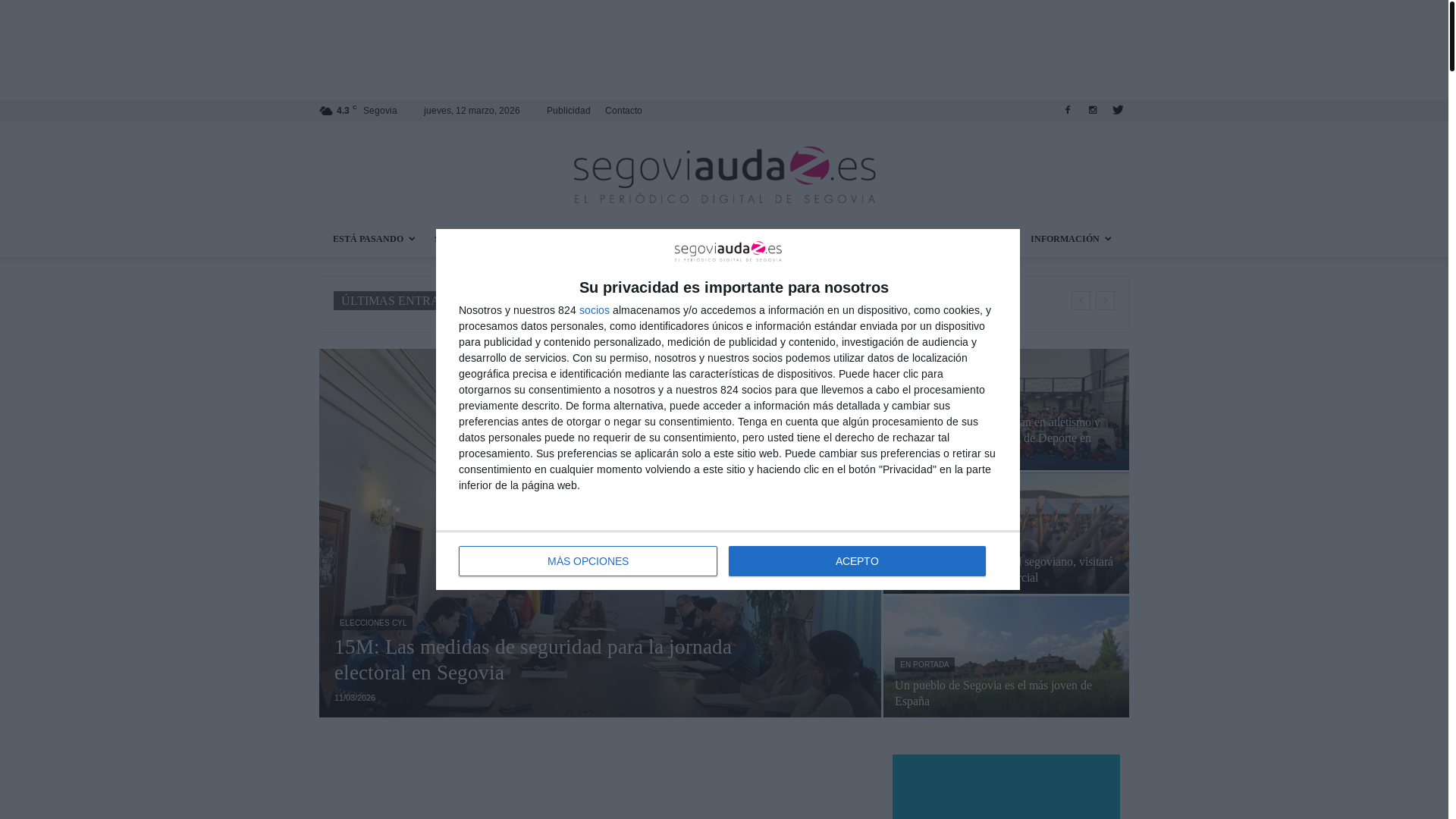 website screenshot of https://segoviaudaz.es