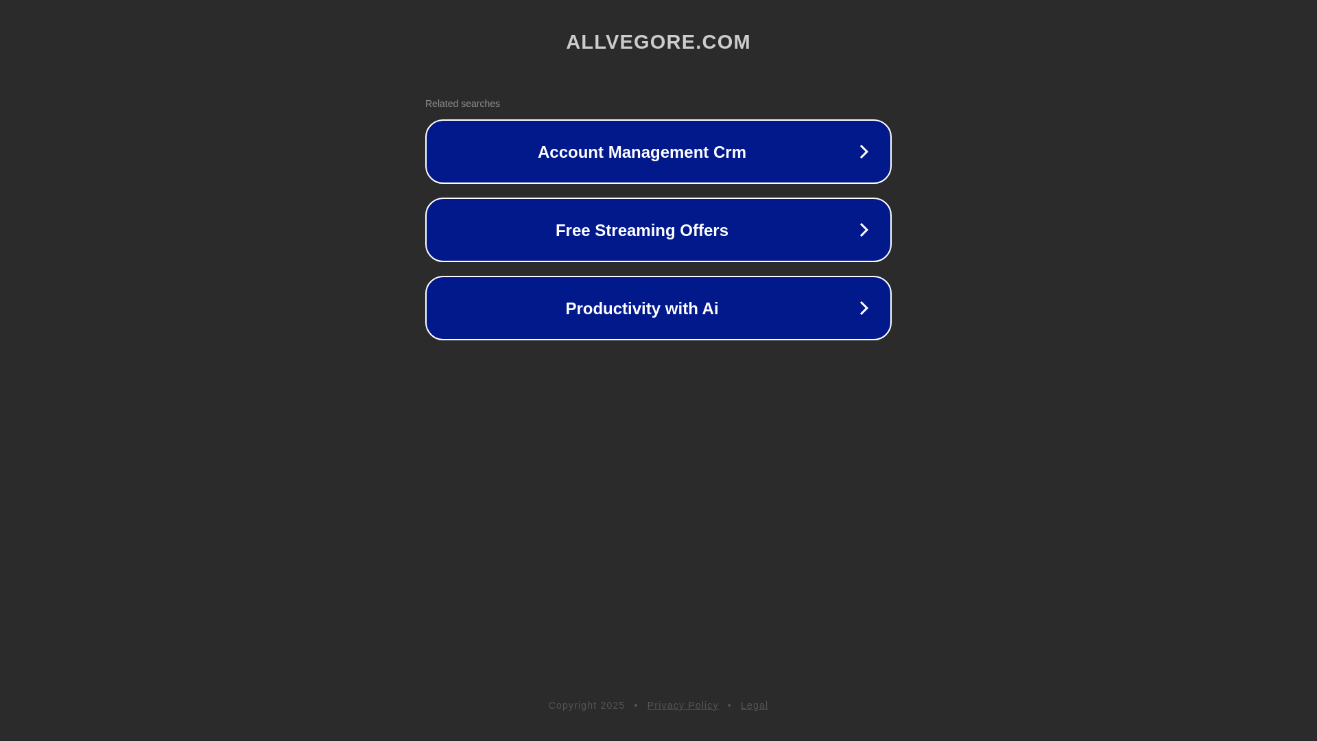 website screenshot of https://allvegore.com/
