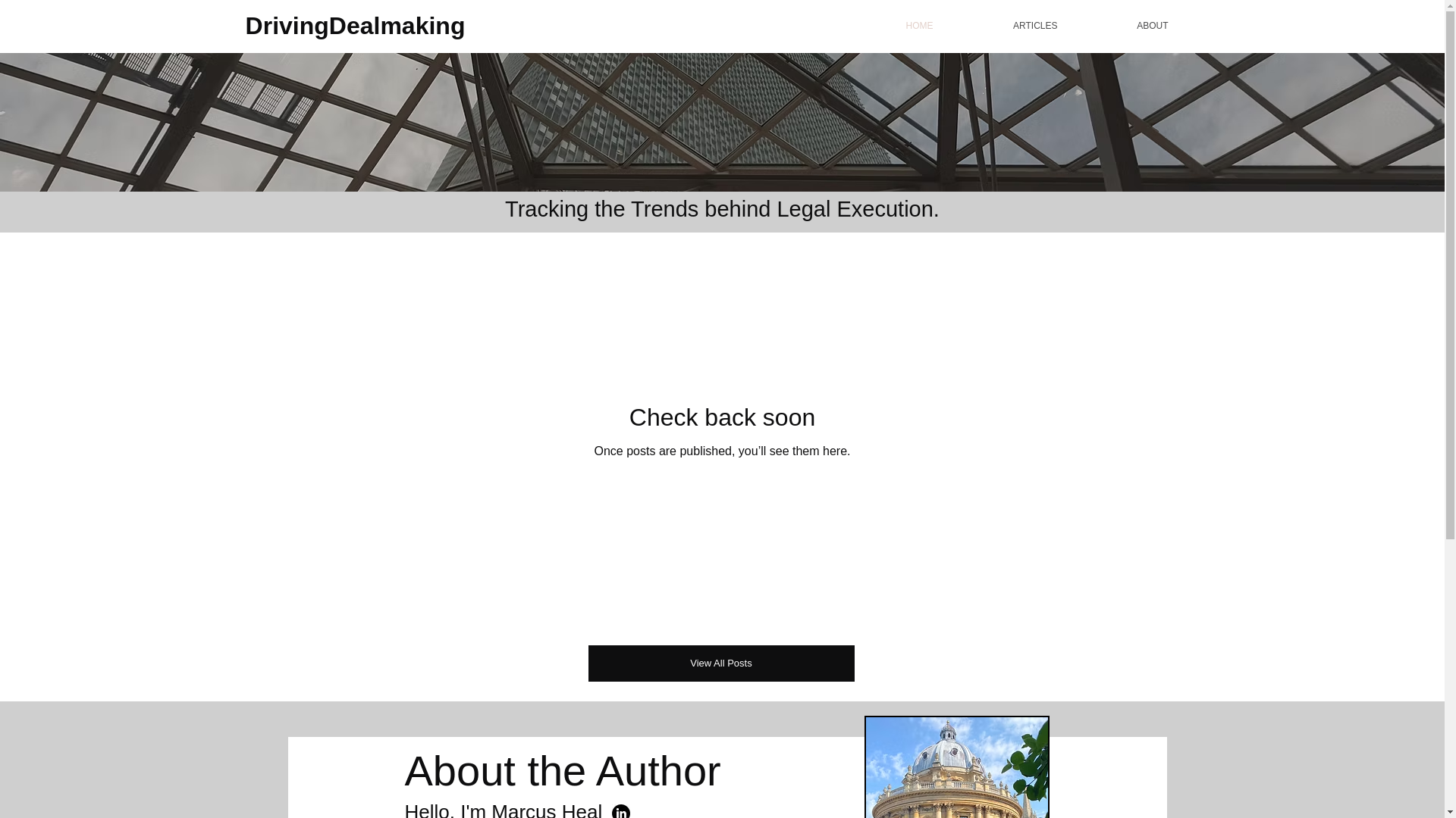 website screenshot of https://drivingdealmaking.com/