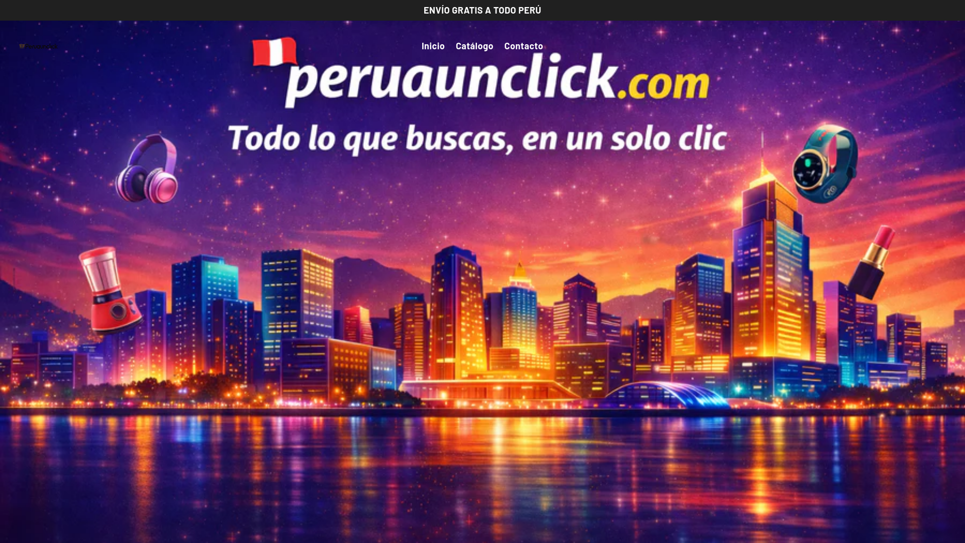 website screenshot of https://peruaunclick.com/