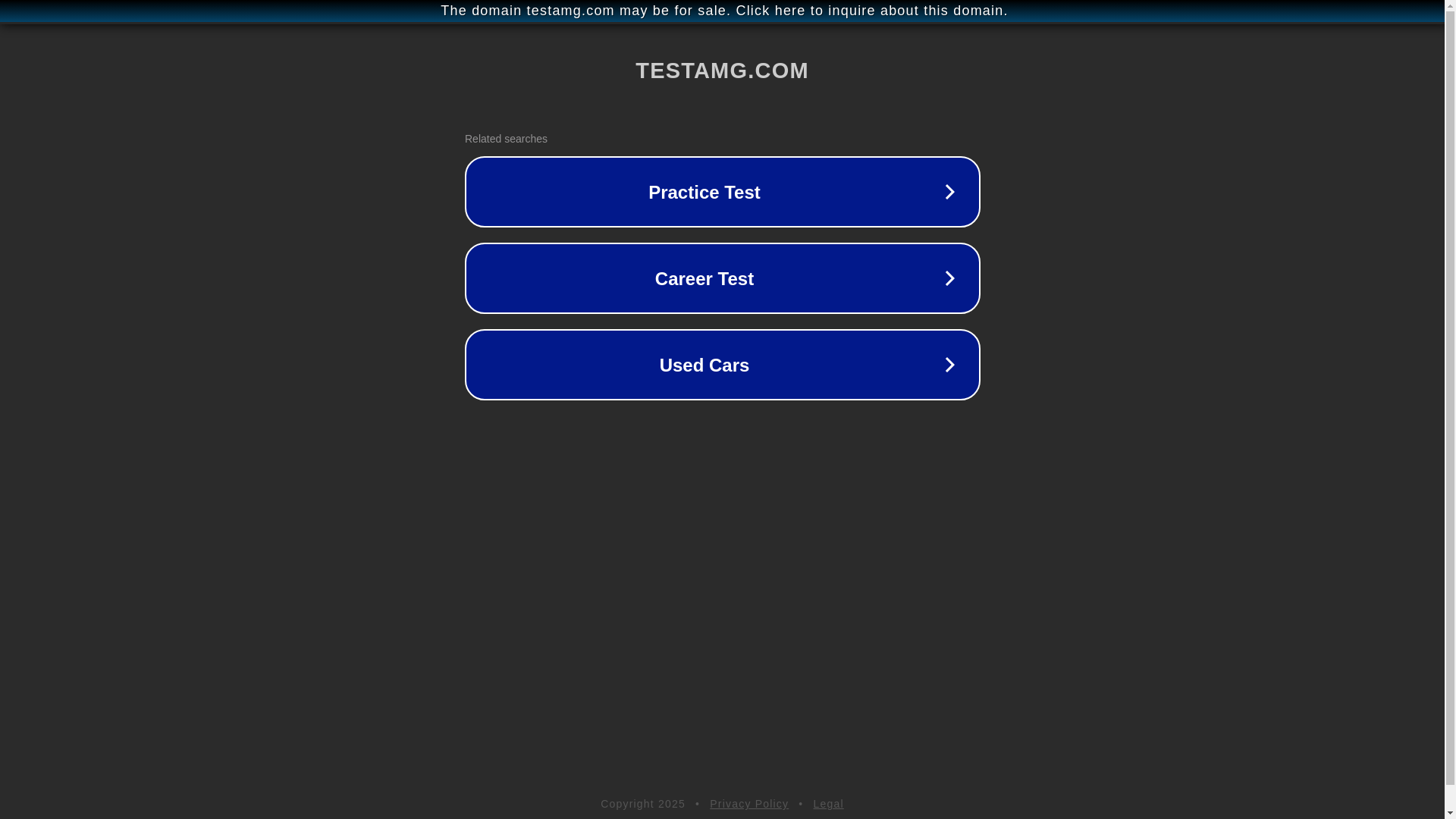 website screenshot of https://testamg.com/