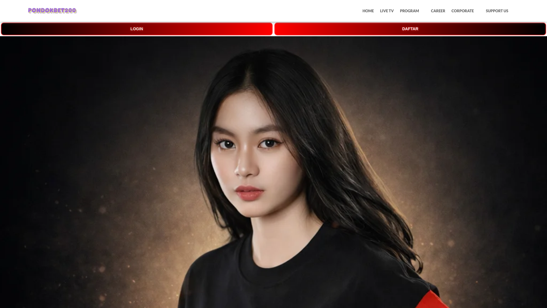 website screenshot of https://pondokbet200.org