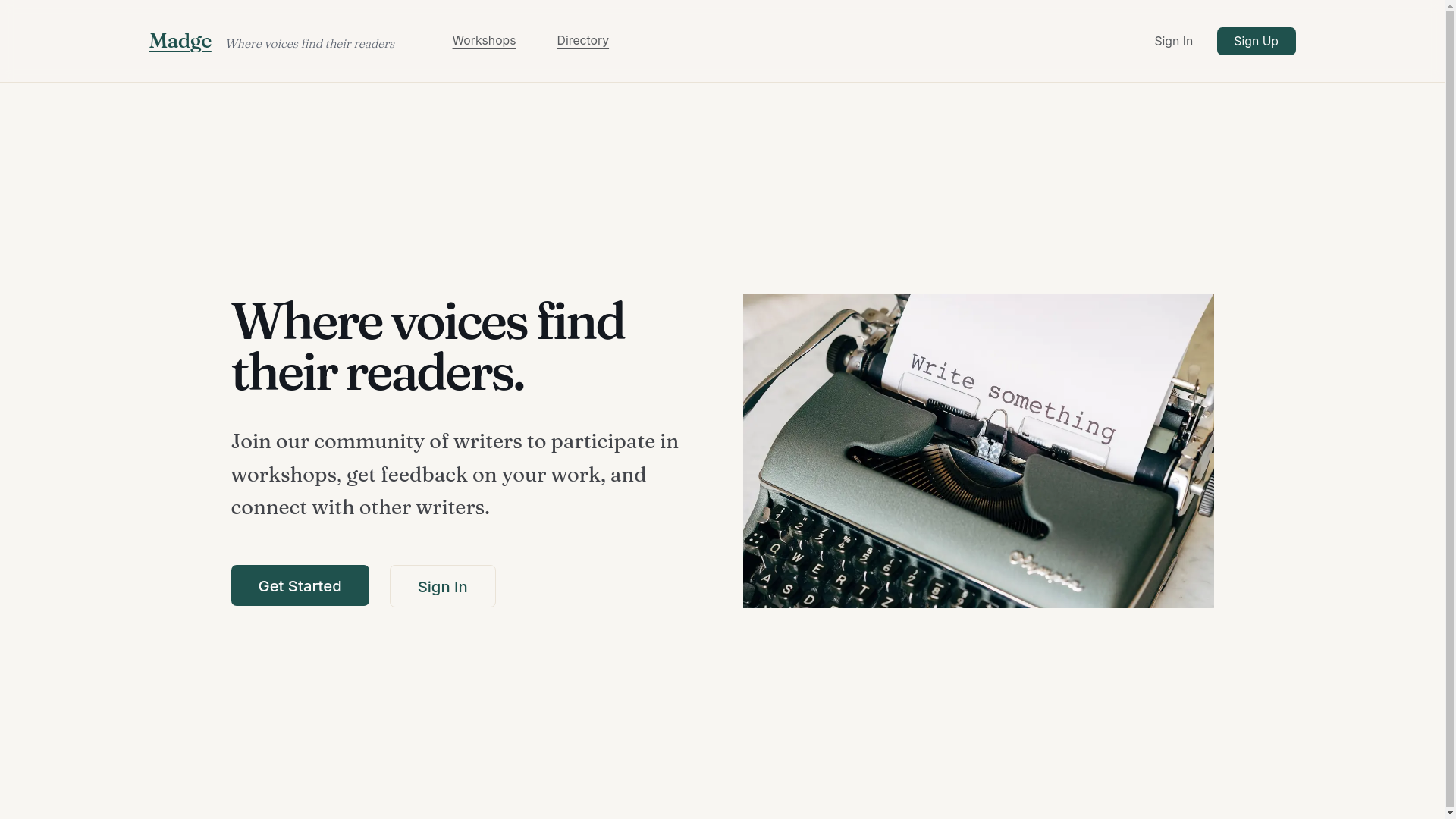 website screenshot of https://himadge.com/